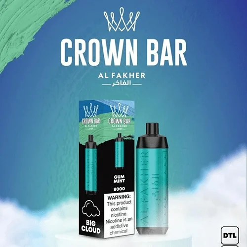 CROWN-BAR-ALFAKHER-GUM-MINT-8000-PUFFS.webp