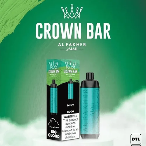 CROWN-BAR-ALFAKHER-SIMPLY-MINT-8000-PUFFS.webp