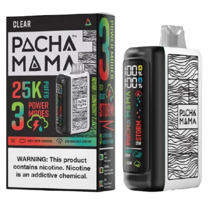 Clear Disposable Vape (25000 Puffs) by Pachamama 25K