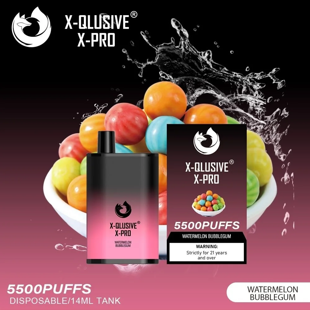 X-QLUSIVE-X-PRO-WATERMELON-BUBBLEGUM-–-5500-PUFFS.webp